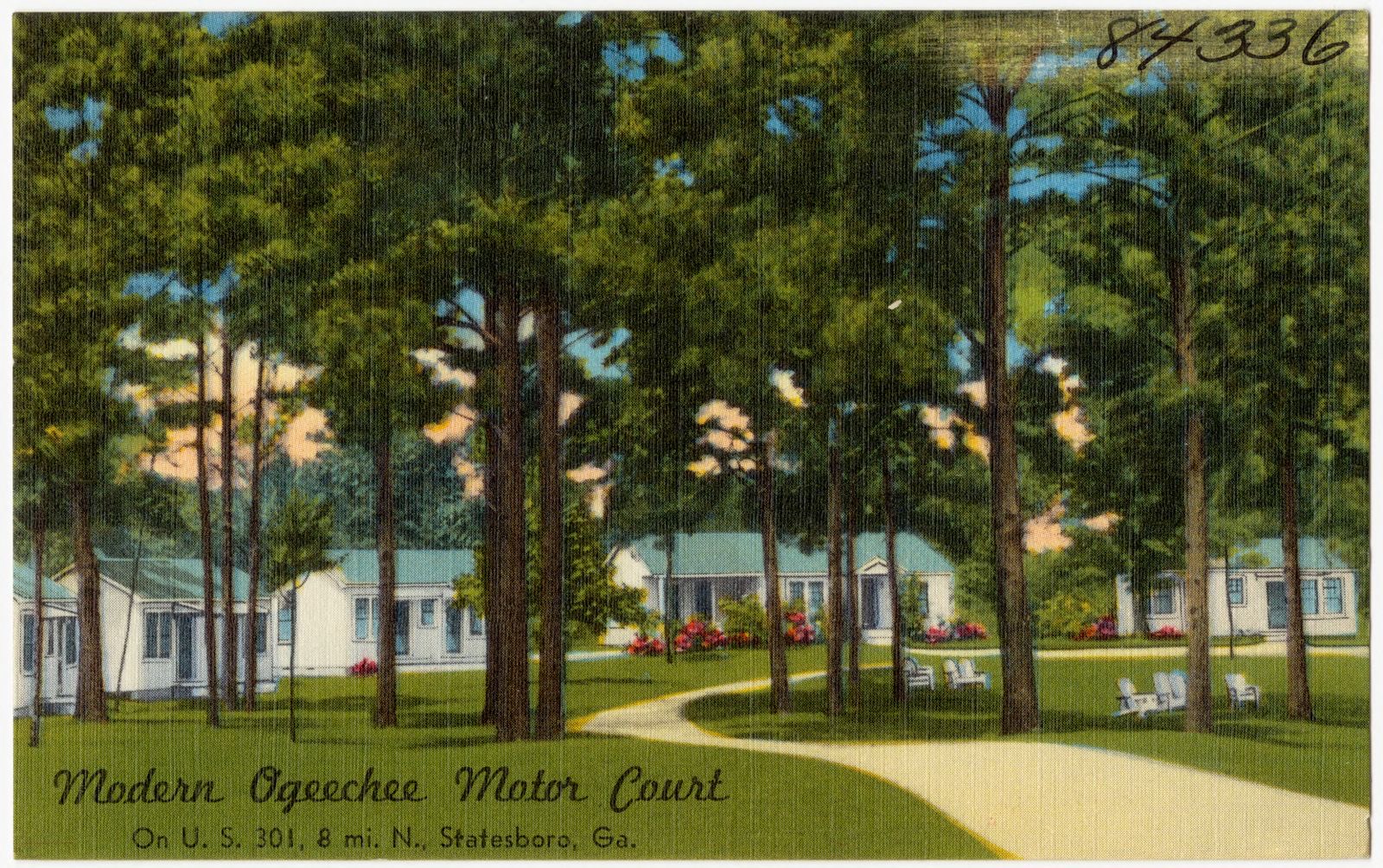 Modern Ogeechee Motor Court, on U.S. 301, 8 mi. N., Statesboro, Ga., Boston Public Library - undated