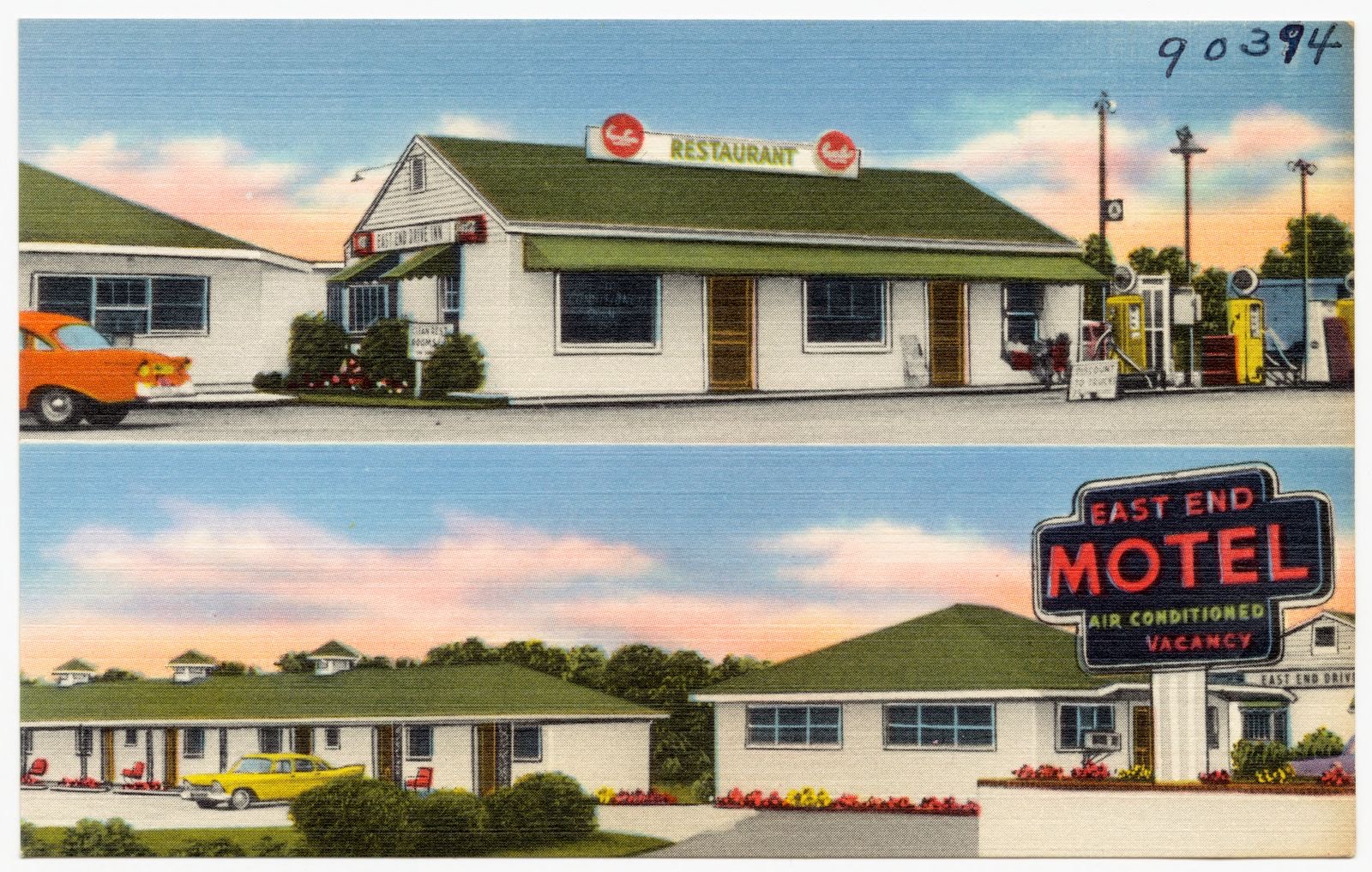 East End Motel & Restaurant, Junction Highway 129, 441, & 278, one mile north of Madison, Georgia, Boston Public Library - undated