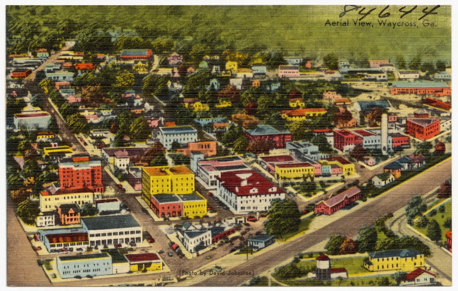 Aerial View, Waycross, Ga., Boston Public Library - undated