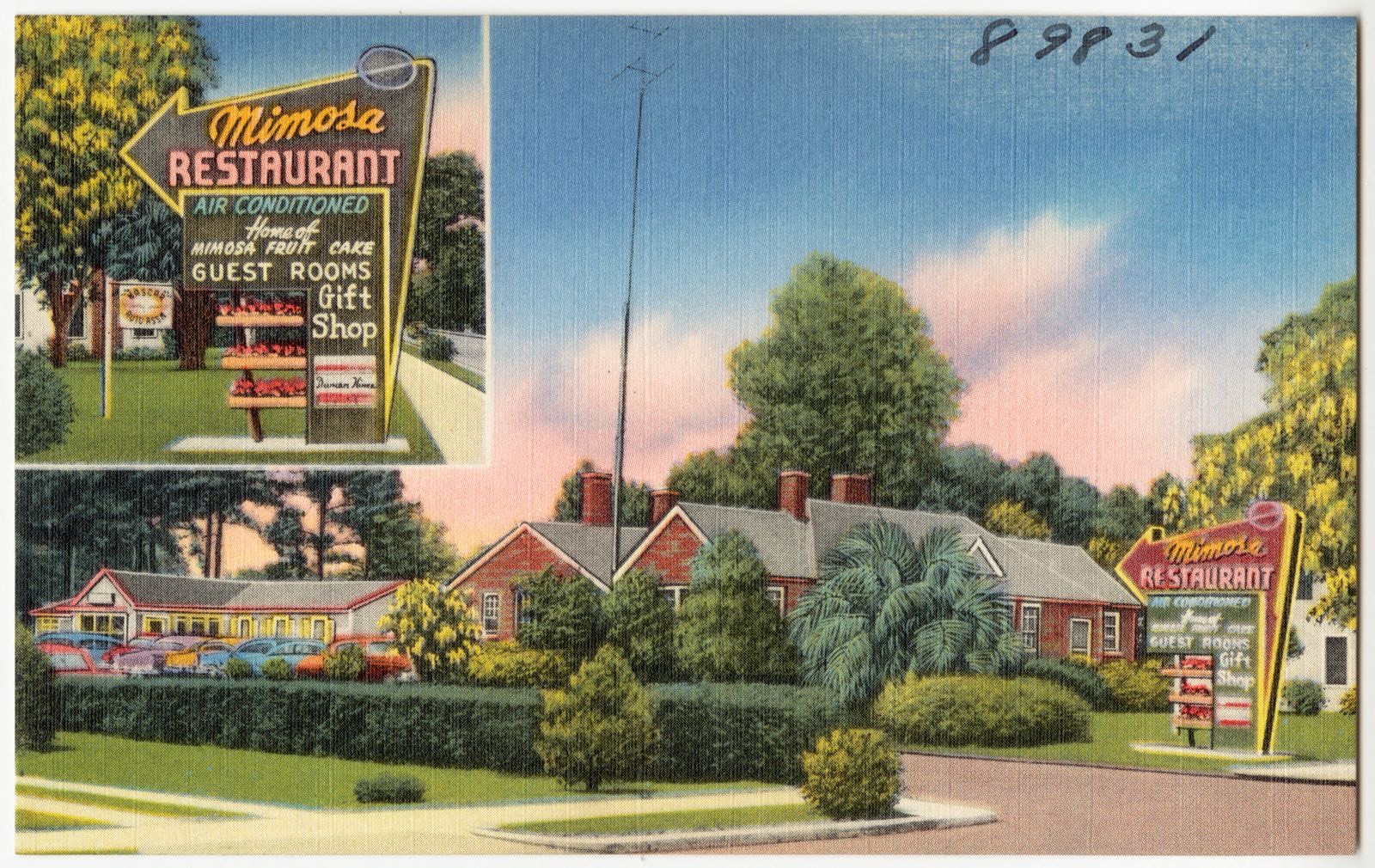 Mimosa, the home of good foods, 311 South Main -- U.S. No. 1, Baxley Georgia, Boston Public Library - undated
