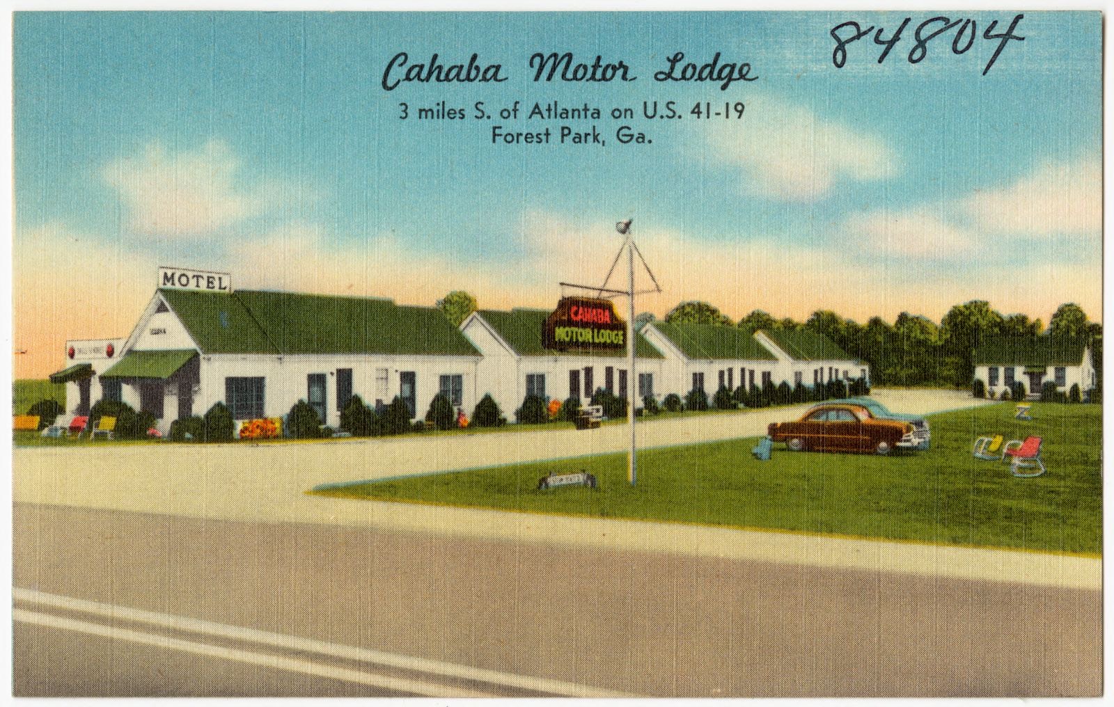 Cahaba Motor Lodge, 3 miles s. of Atlanta on U.S. 41-19, Forest Park, Ga., Boston Public Library - undated