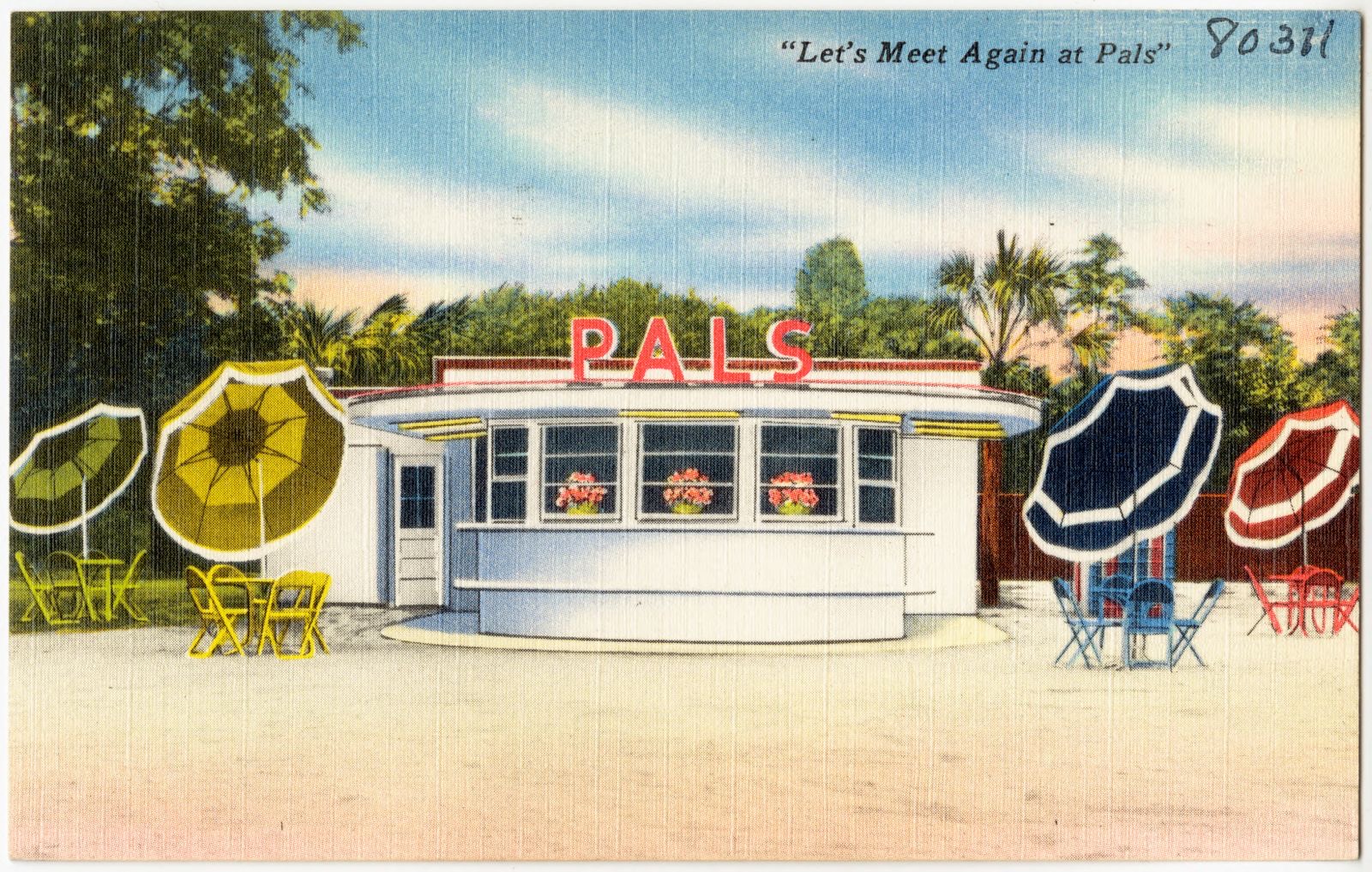 Pals, "Let's meet again at Pals", Boston Public Library - undated