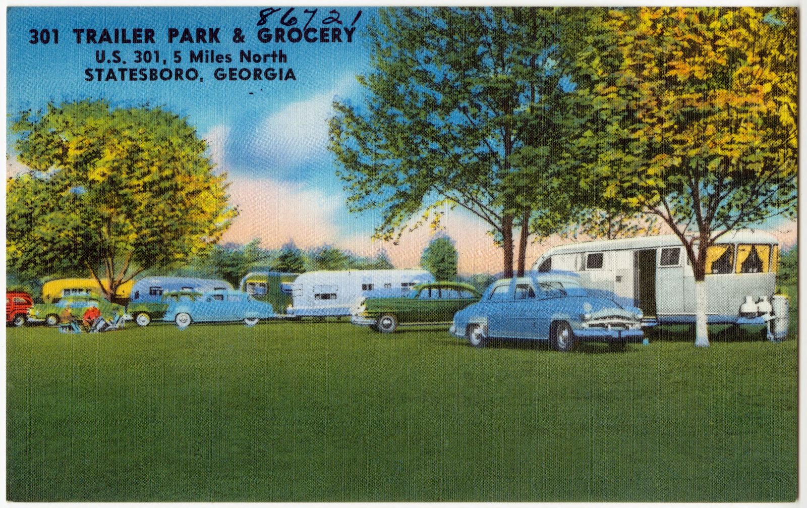301 Trailer Park & Grocery, U.S. 301, 5 miles north, Statesboro, Georgia, Boston Public Library - undated