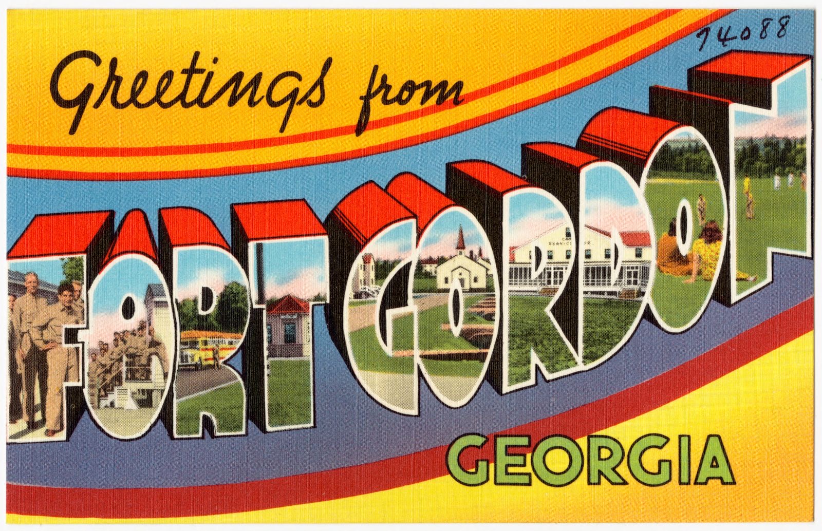Greetings from Fort Gordon Georgia, Boston Public Library - undated