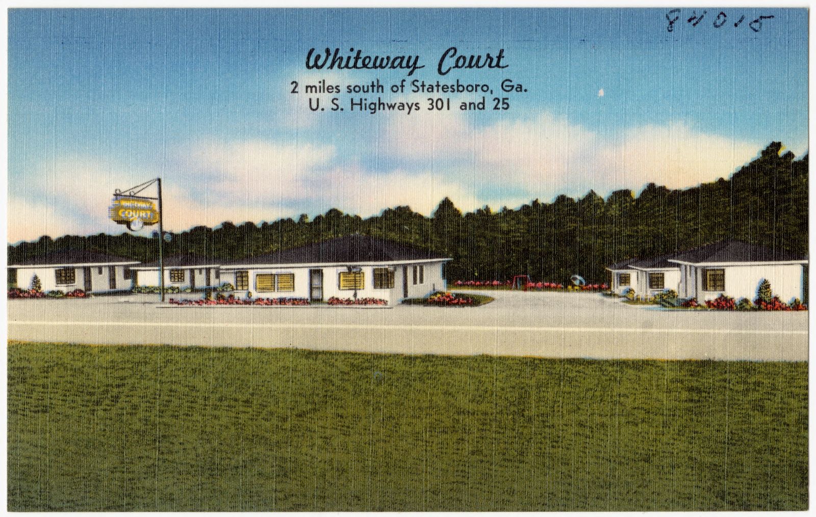 Whiteway Court, 2 miles south of Statesboro, Ga., U.S. highways 301 and 25, Boston Public Library - undated