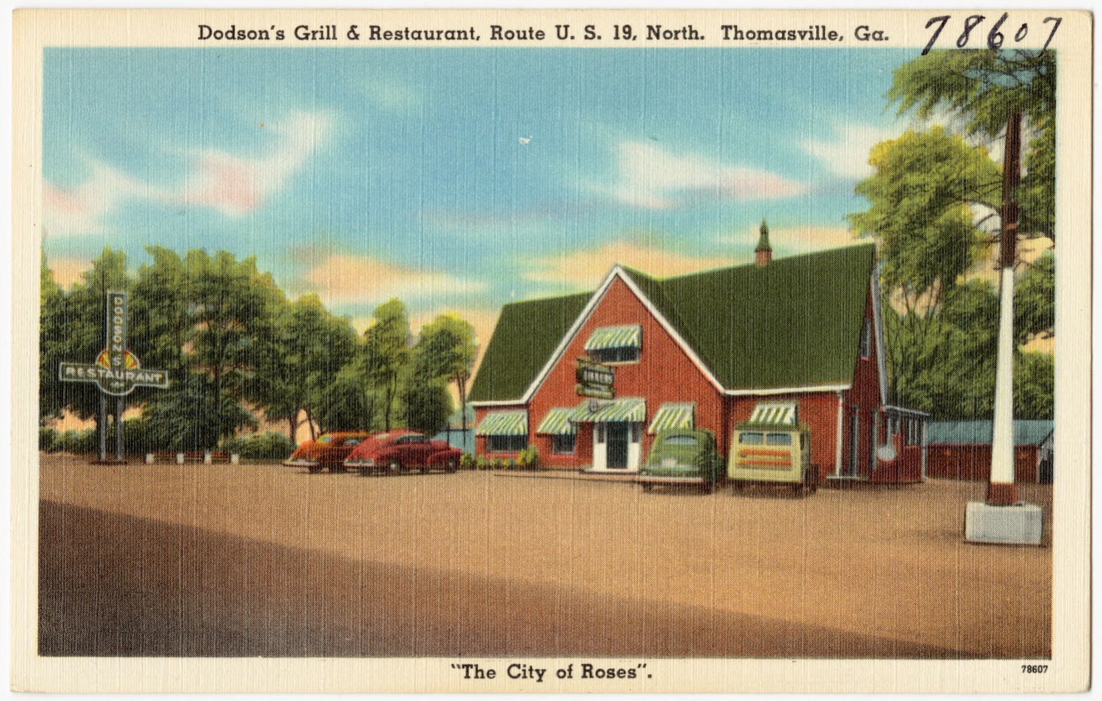 Dodson's Grill & Restaurant, route U.S. 19 north, Thomasville, Ga., Boston Public Library - undated