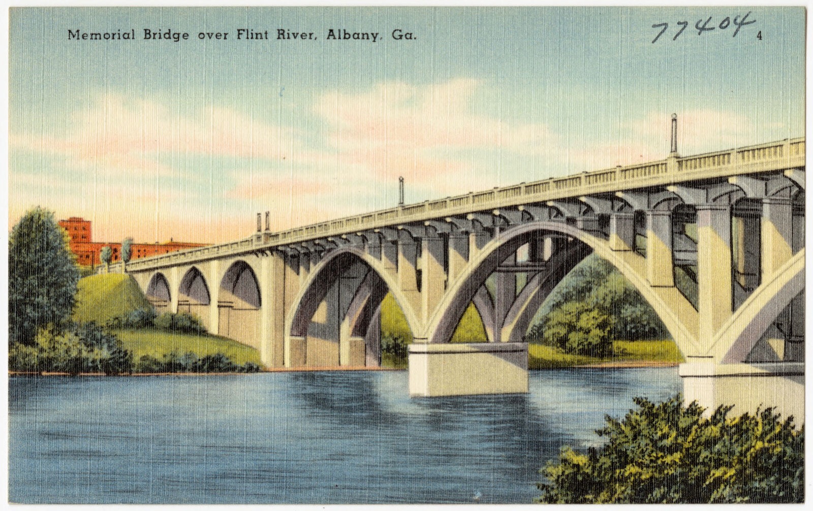 Memorial Bridge over Flint River, Albany, Ga., Boston Public Library - undated