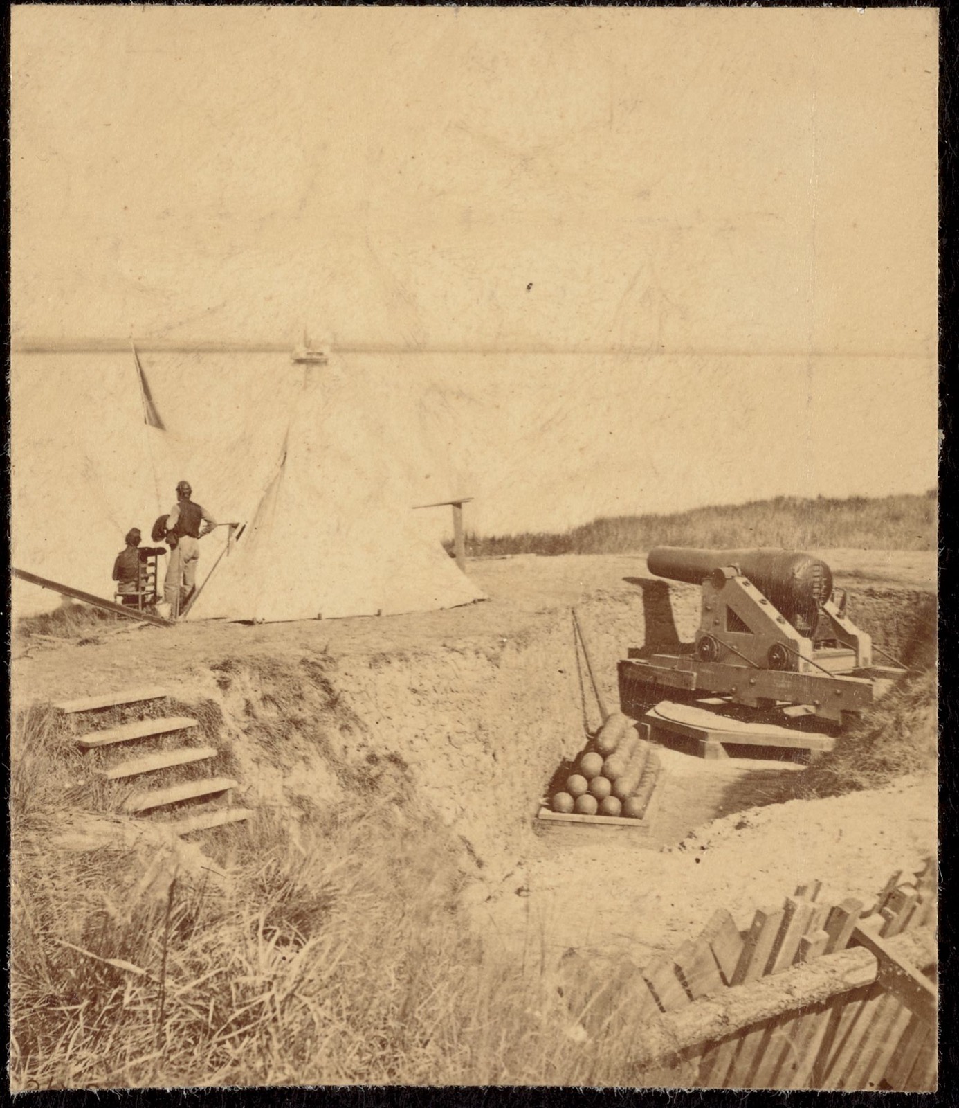 Fort McAllister, on the Ogeechee River, Ga., Boston Public Library - undated
