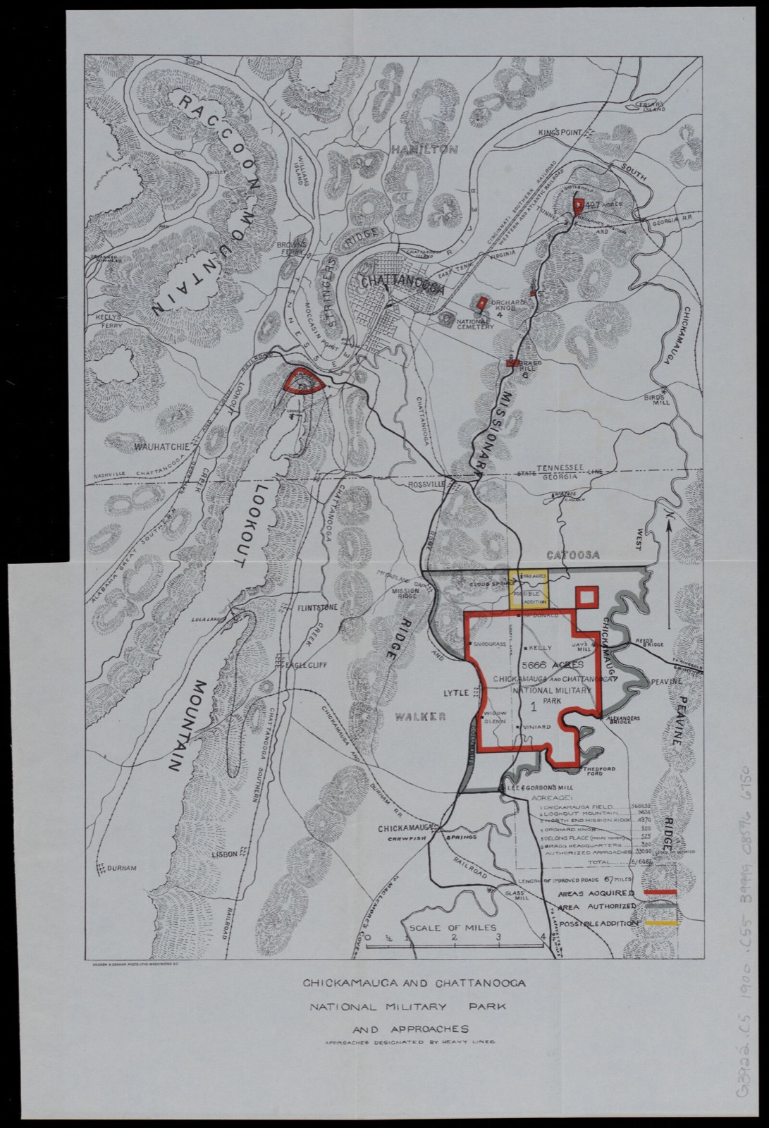 Chickamauga and Chattanooga National Military Park and approaches, Boston Public Library - undated