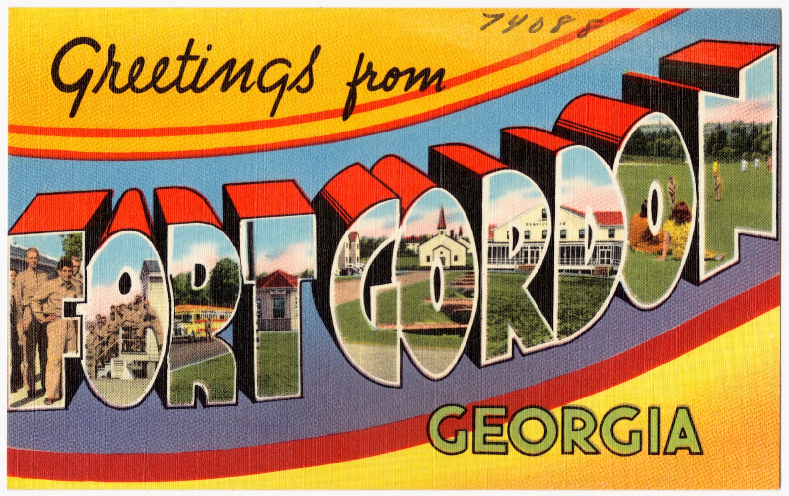 Greetings from Fort Gordon Georgia, Boston Public Library - undated