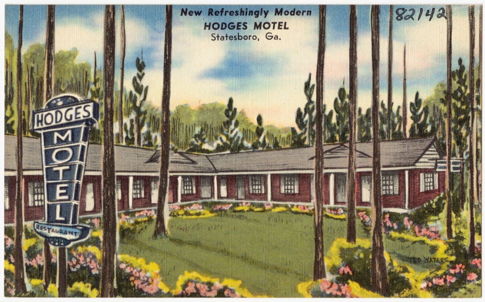 New refreshingly modern Hodges Motel, Statesboro, Ga., Boston Public Library - undated