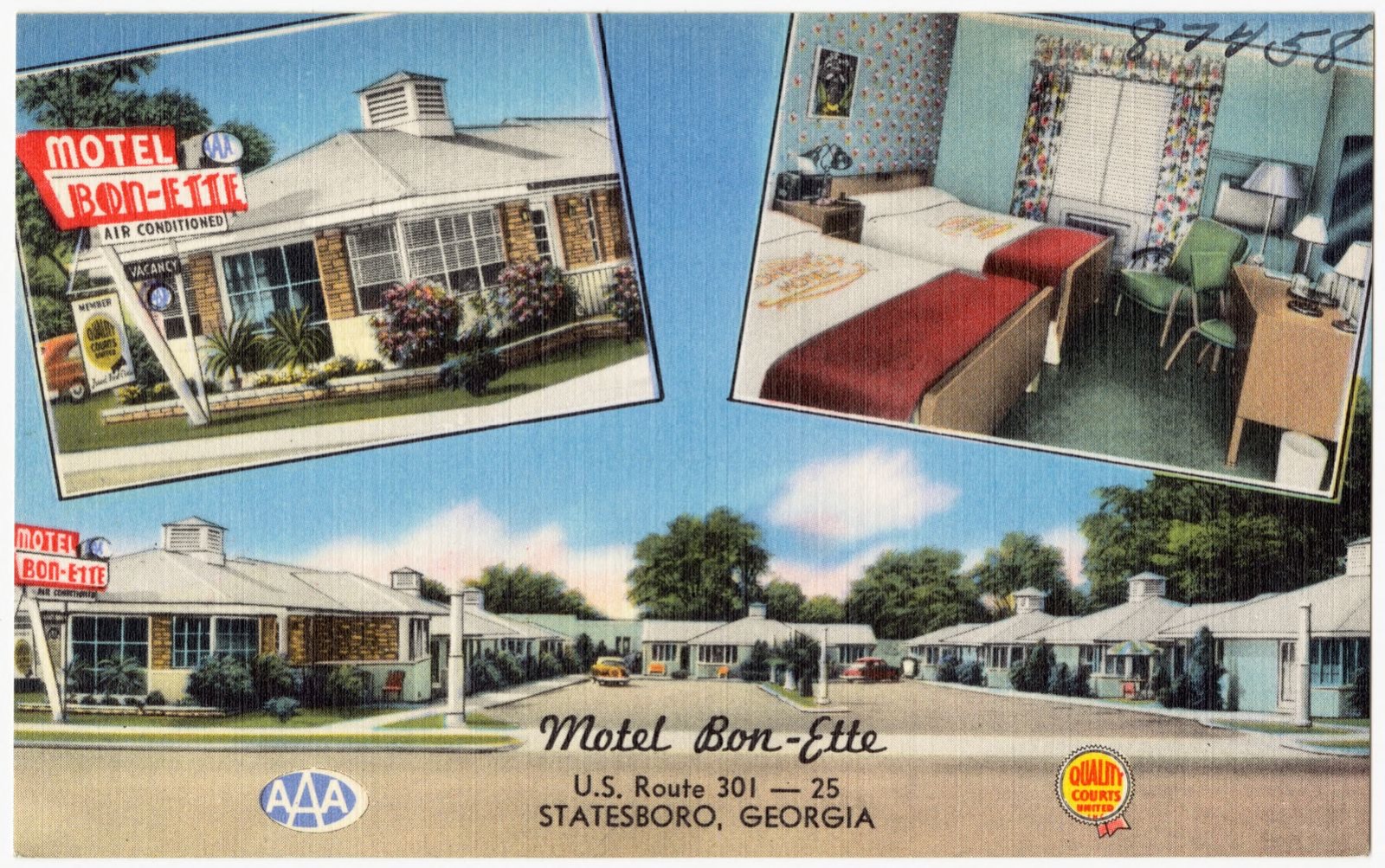 Motel Bon-Ette, U.S. Route 301-25, Statesboro, Georgia, Boston Public Library - undated