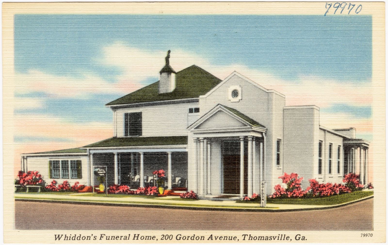 Whiddon's Funeral Home, 200 Gordon Avenue, Thomasville, Ga., Boston Public Library - undated