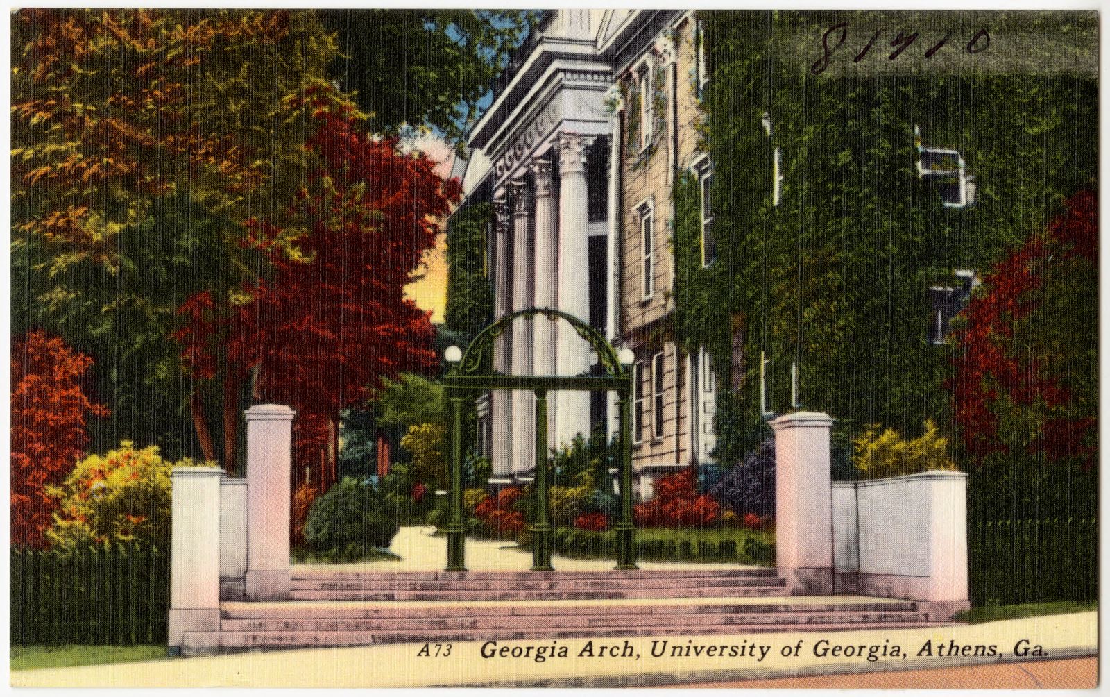 Georgia Arch, University of Georgia, Athens, Ga., Boston Public Library - undated
