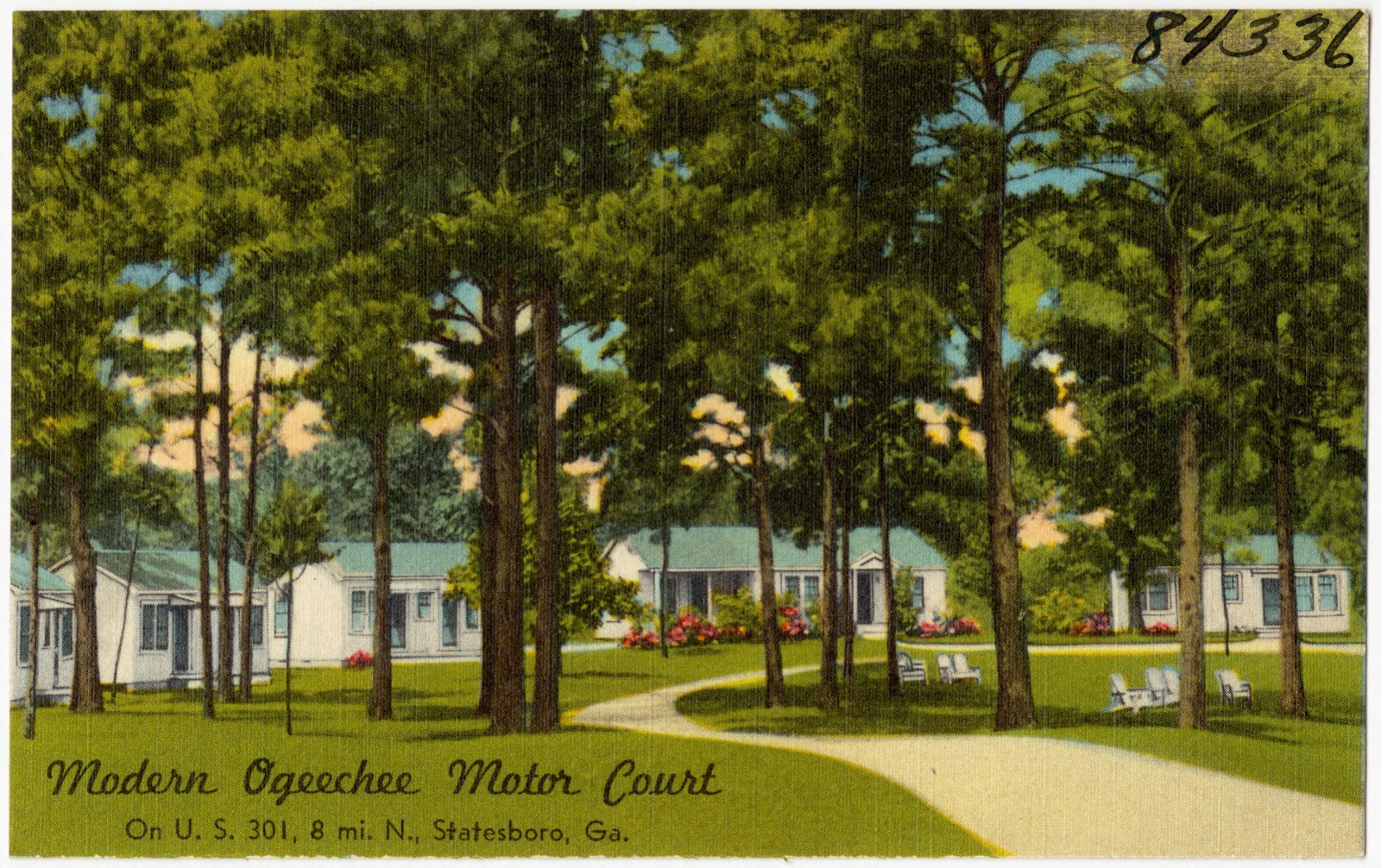 Modern Ogeechee Motor Court, on U.S. 301, 8 mi. N., Statesboro, Ga., Boston Public Library - undated