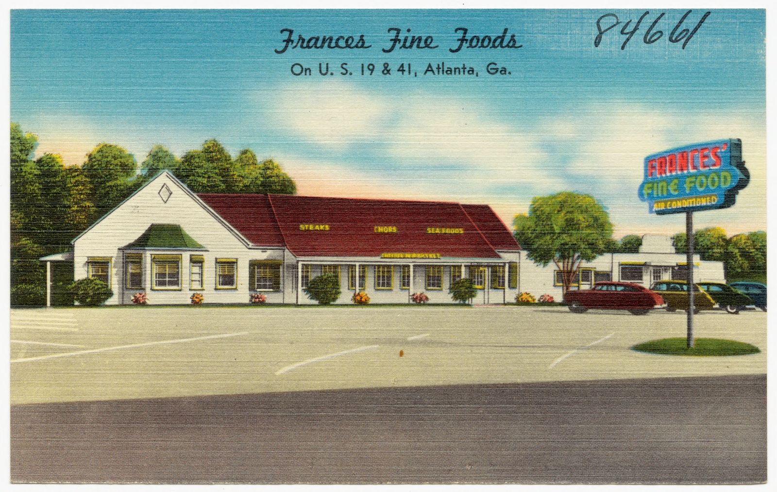 Frances Fine Foods on U. S. 19 & 41, Atlanta, Ga., Boston Public Library - undated