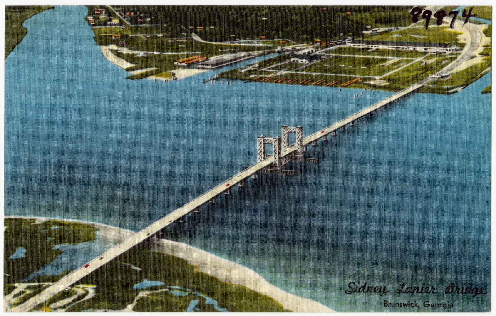 Sidney Lanier Bridge, Brunswick, Georgia, Boston Public Library - undated