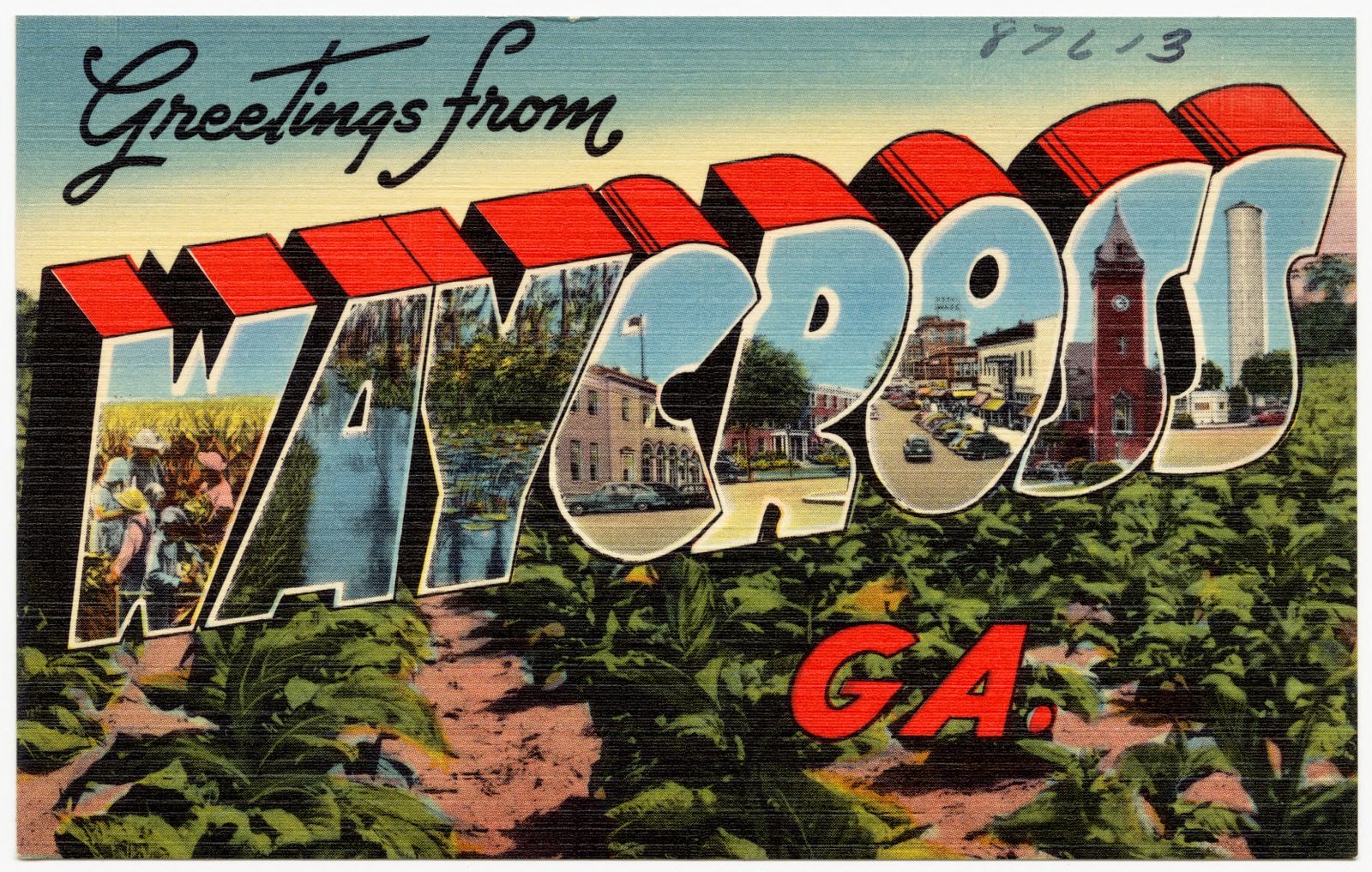 Greetings from Waycross, Georgia, Boston Public Library - undated