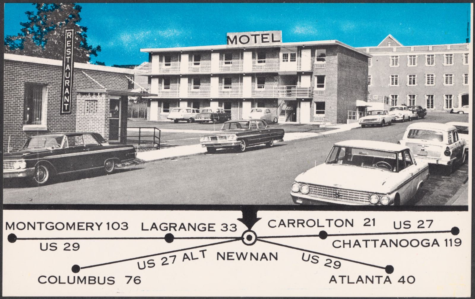 Heart of Newnan Motel, 25 LaGrange Street, Newnan, Georgia, Boston Public Library - undated