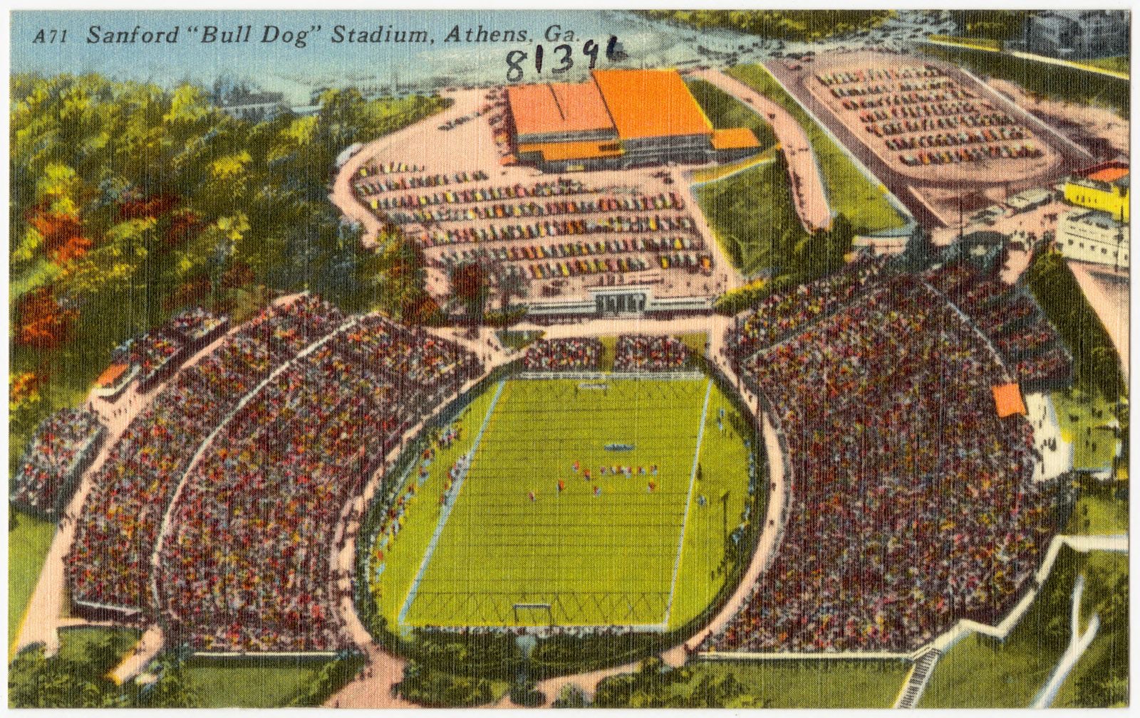 Sanford "Bull Dog" Stadium, Athens, Ga., Boston Public Library - undated