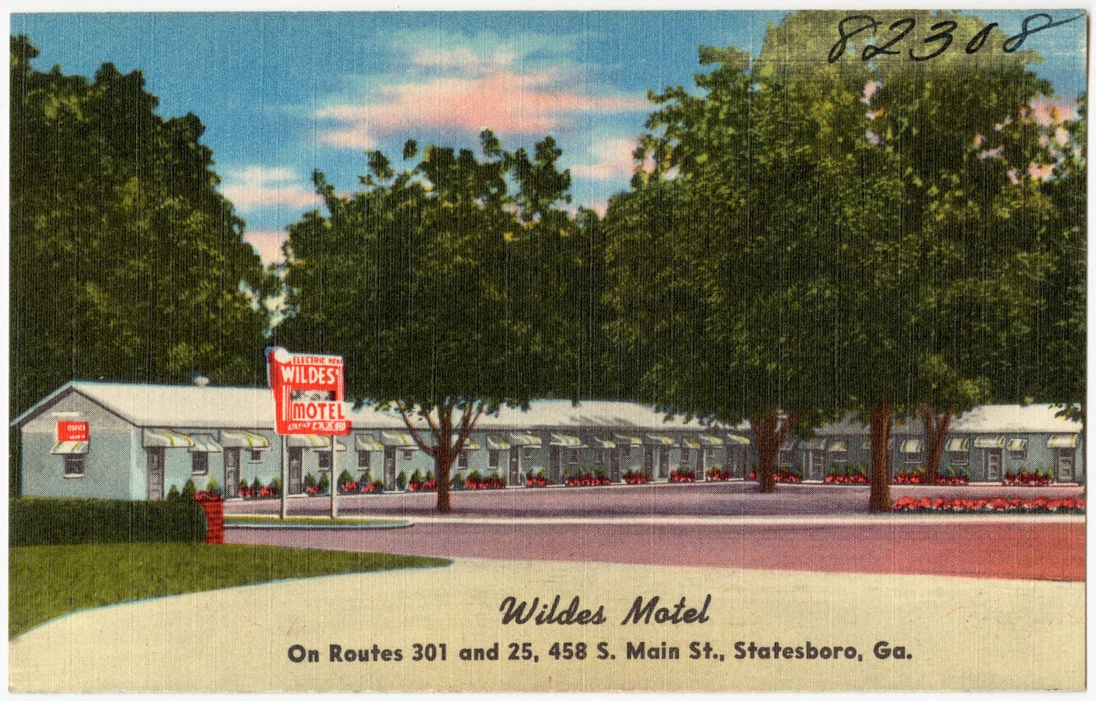 Wildes Motel, on route 301 and 25, 458 S. Main St., Statesboro, Ga., Boston Public Library - undated