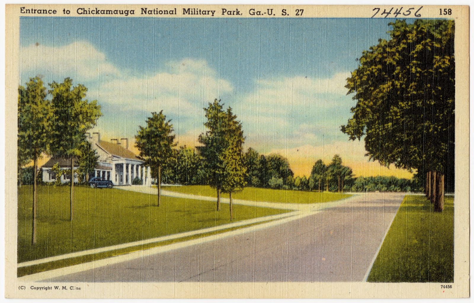 Entrance to Chickamauga National Military Park, Ga.-U. S. 27, Boston Public Library - undated