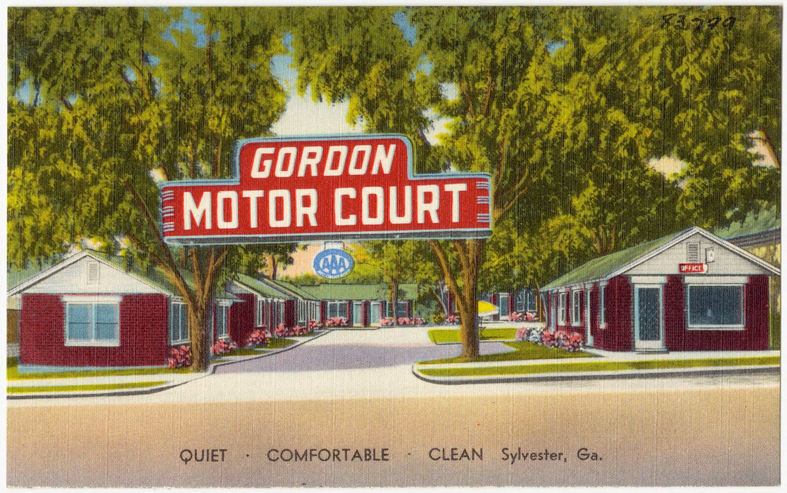 Gordon Motor Court, quiet, comfortable, clean, Sylvester, Ga., Boston Public Library - undated