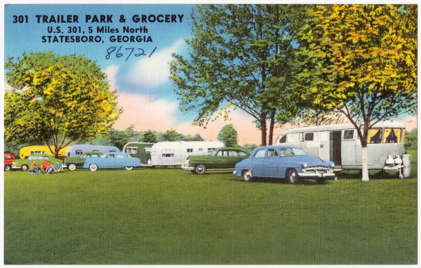 301 Trailer Park & Grocery, U.S. 301, 5 miles north, Statesboro, Georgia, Boston Public Library - undated