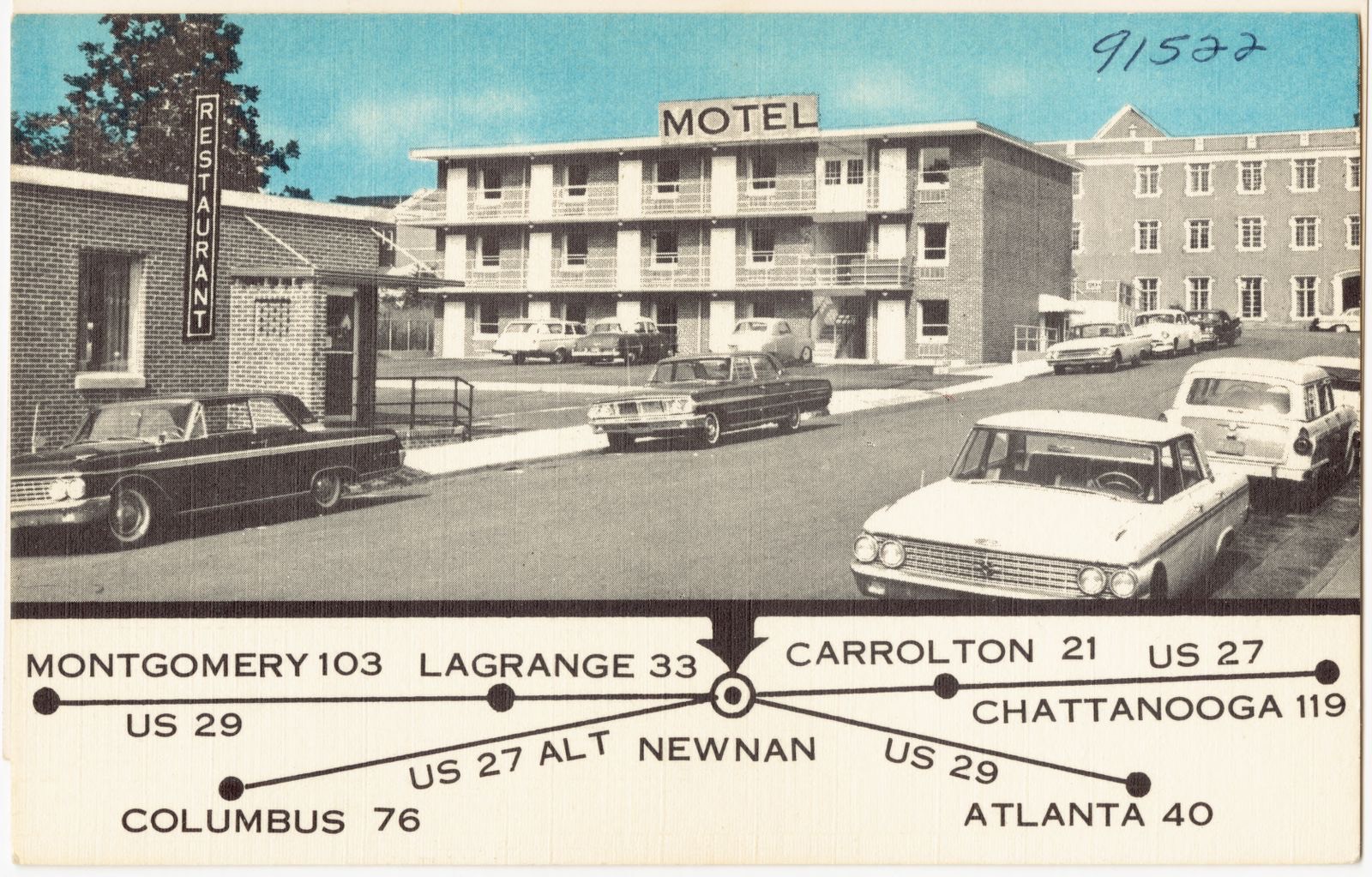 Heart of Newnan Motel, 25 LaGrange Street, Newnan, Georgia, Boston Public Library - undated