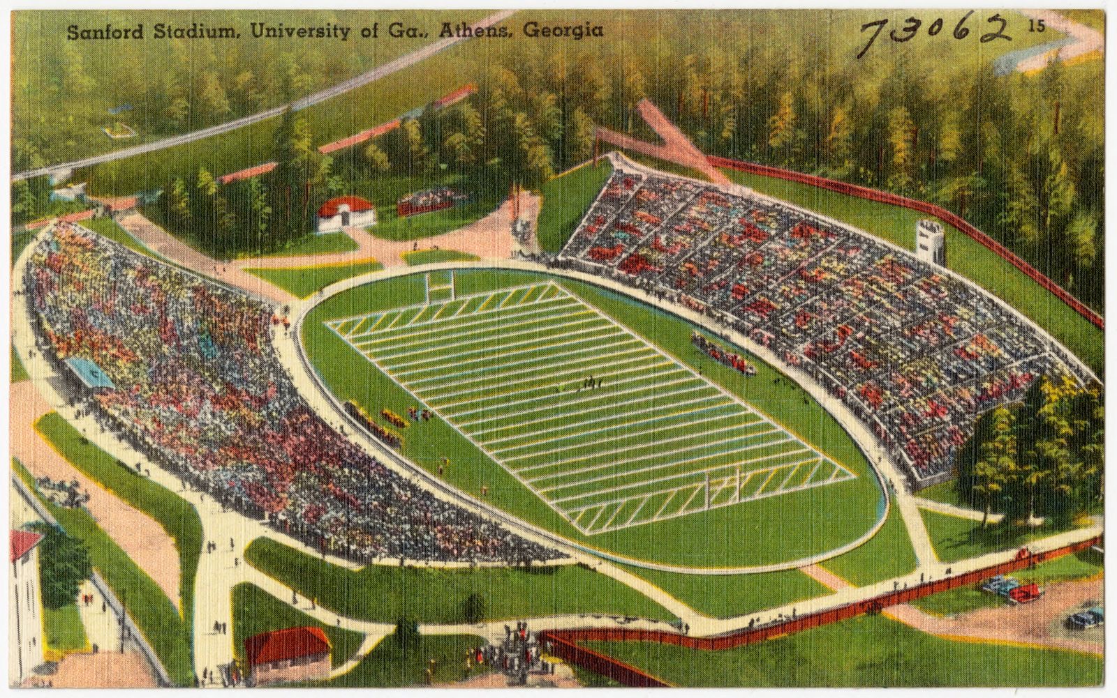 Sanford Stadium, University of Ga. Athens, Georgia, Boston Public Library - undated