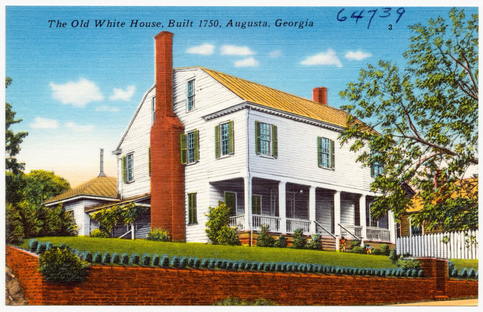 The Old White House, built 1750, Augusta, Georgia, Boston Public Library - undated