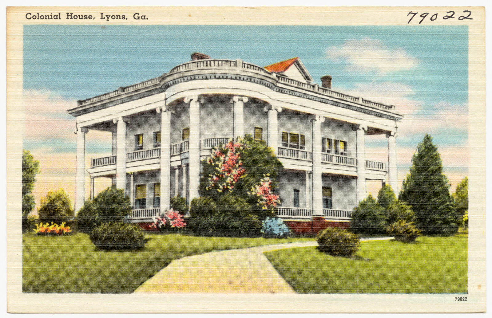 Colonial House, Lyons, Ga., Boston Public Library - undated