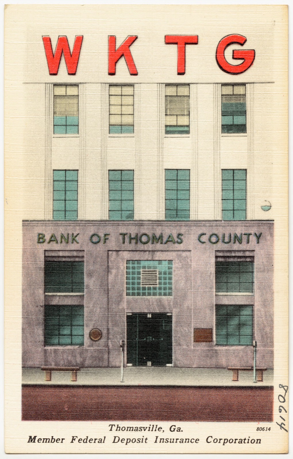 Bank of Thomas County, Thomasville, Ga., member Federal Deposit Insurance Corporation, Boston Public Library - undated
