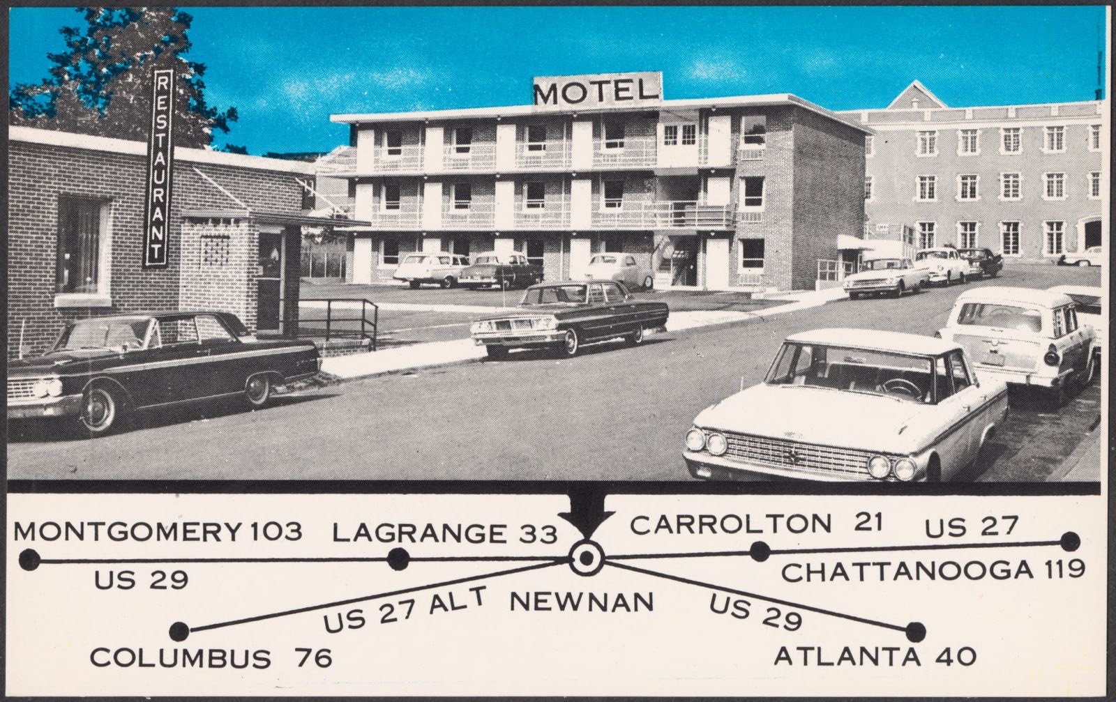 Heart of Newnan Motel, 25 LaGrange Street, Newnan, Georgia, Boston Public Library - undated