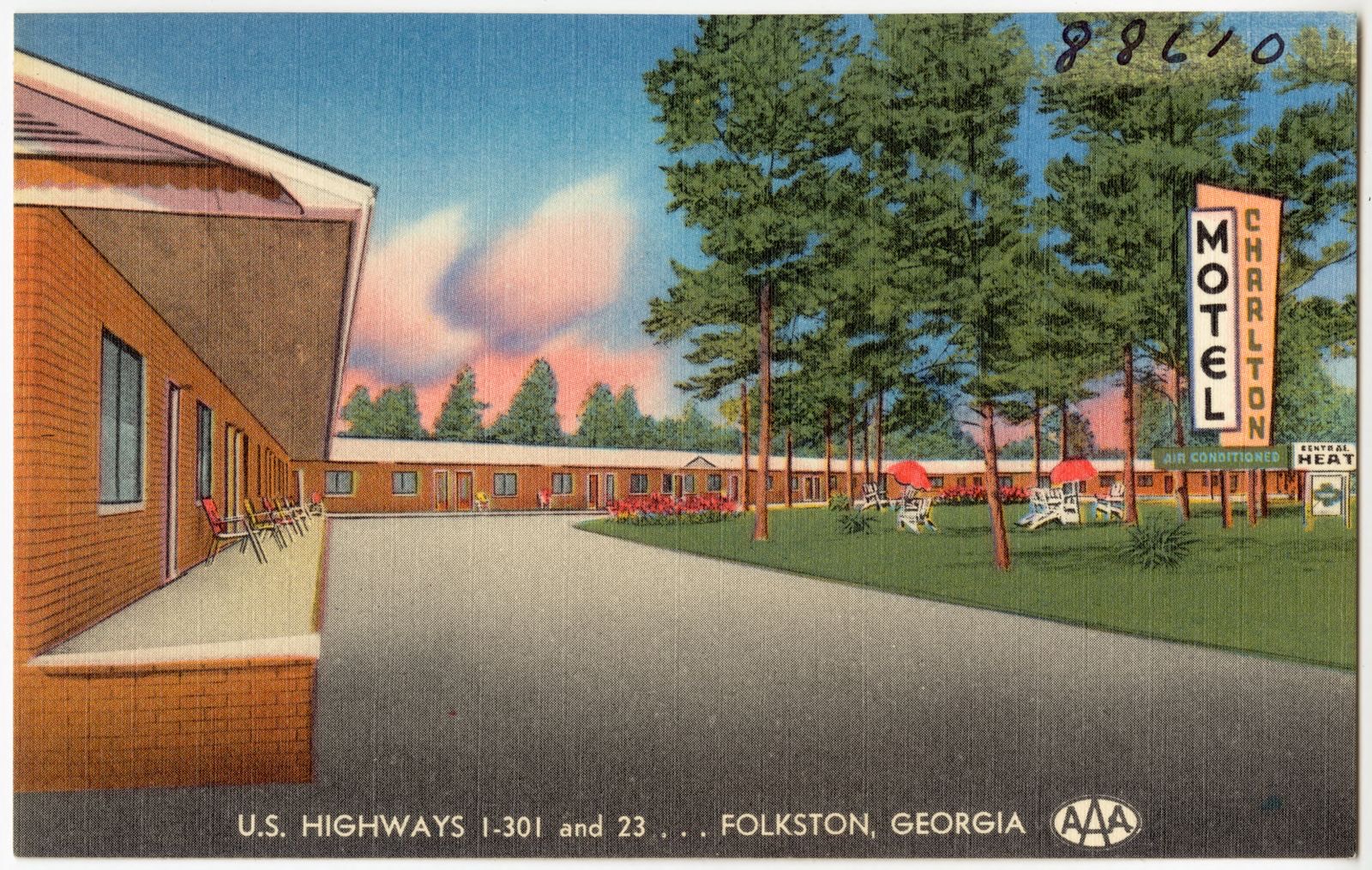 Charlton Motel, U.S. Highway I-301 and 23... Folkston, Georgia, Boston Public Library - undated