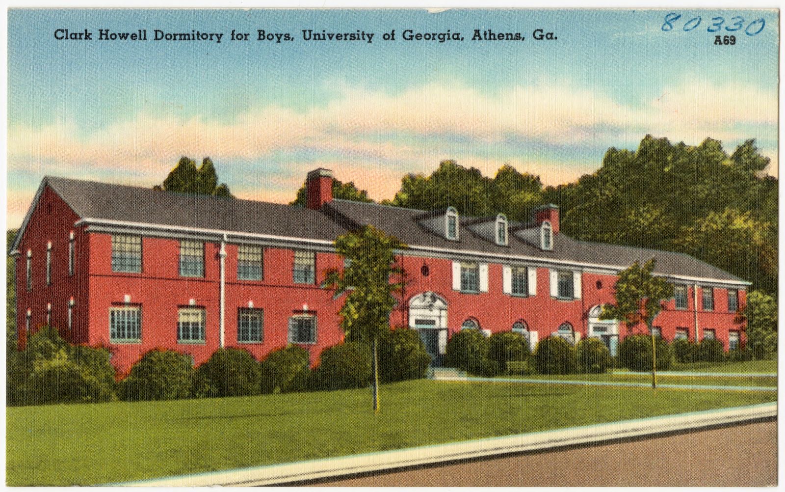 Clark Howell Dormitory for Boys, University of Georgia, Athens, Ga., Boston Public Library - undated