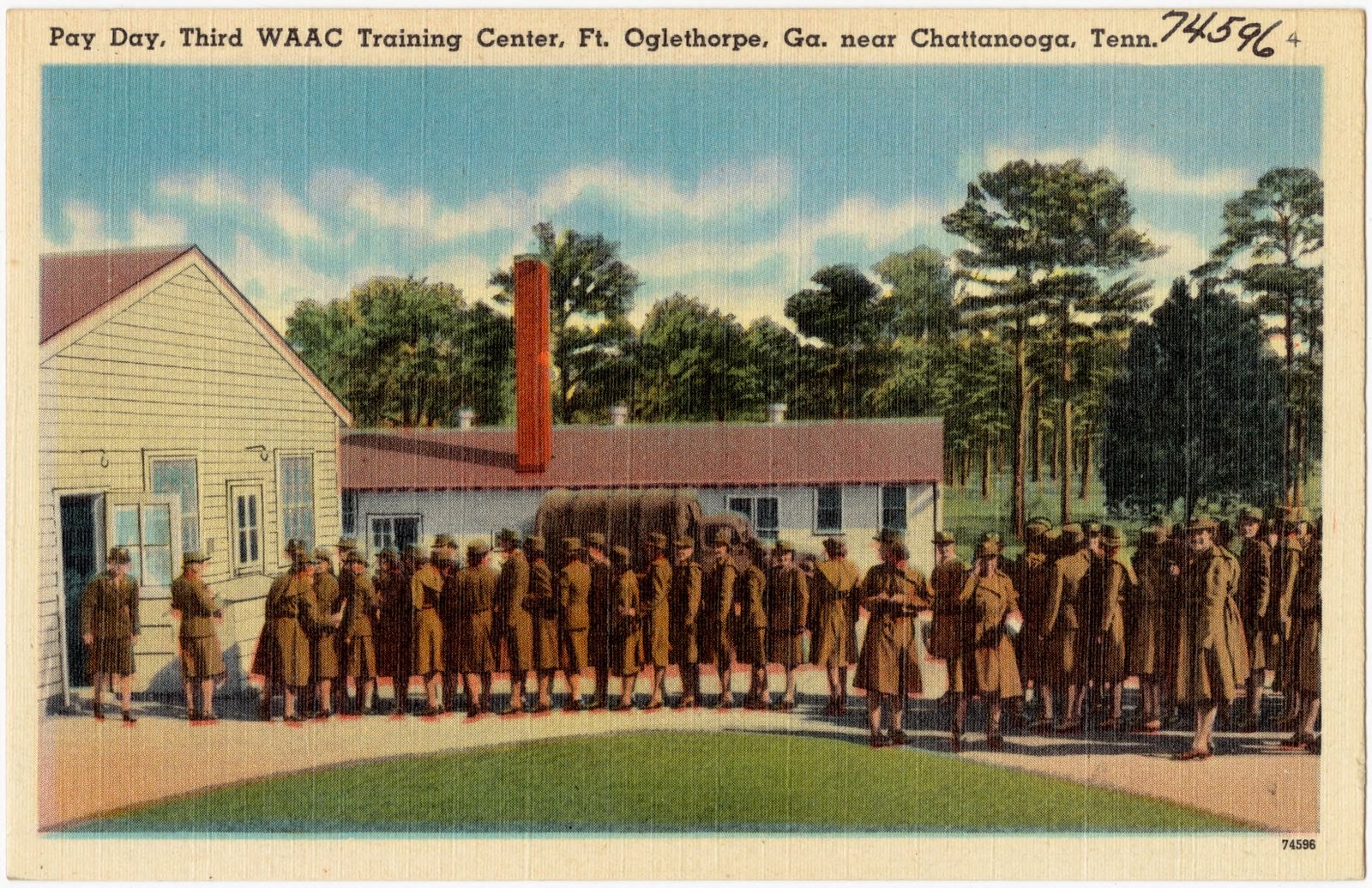 Pay day, Third WAAC Training Center, Ft. Oglethorpe, Ga., near Chattanooga, Tenn., Boston Public Library - undated