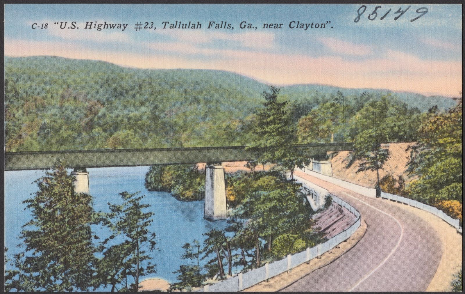 U. S. Highway #23, Tallulah Falls, Ga., near Clayton, Boston Public Library - undated