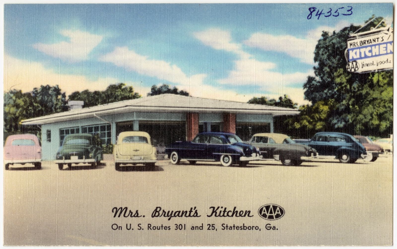 Mrs. Bryant's kitchen, on U.S. routes 301 and 25, Statesboro, Ga., Boston Public Library - undated