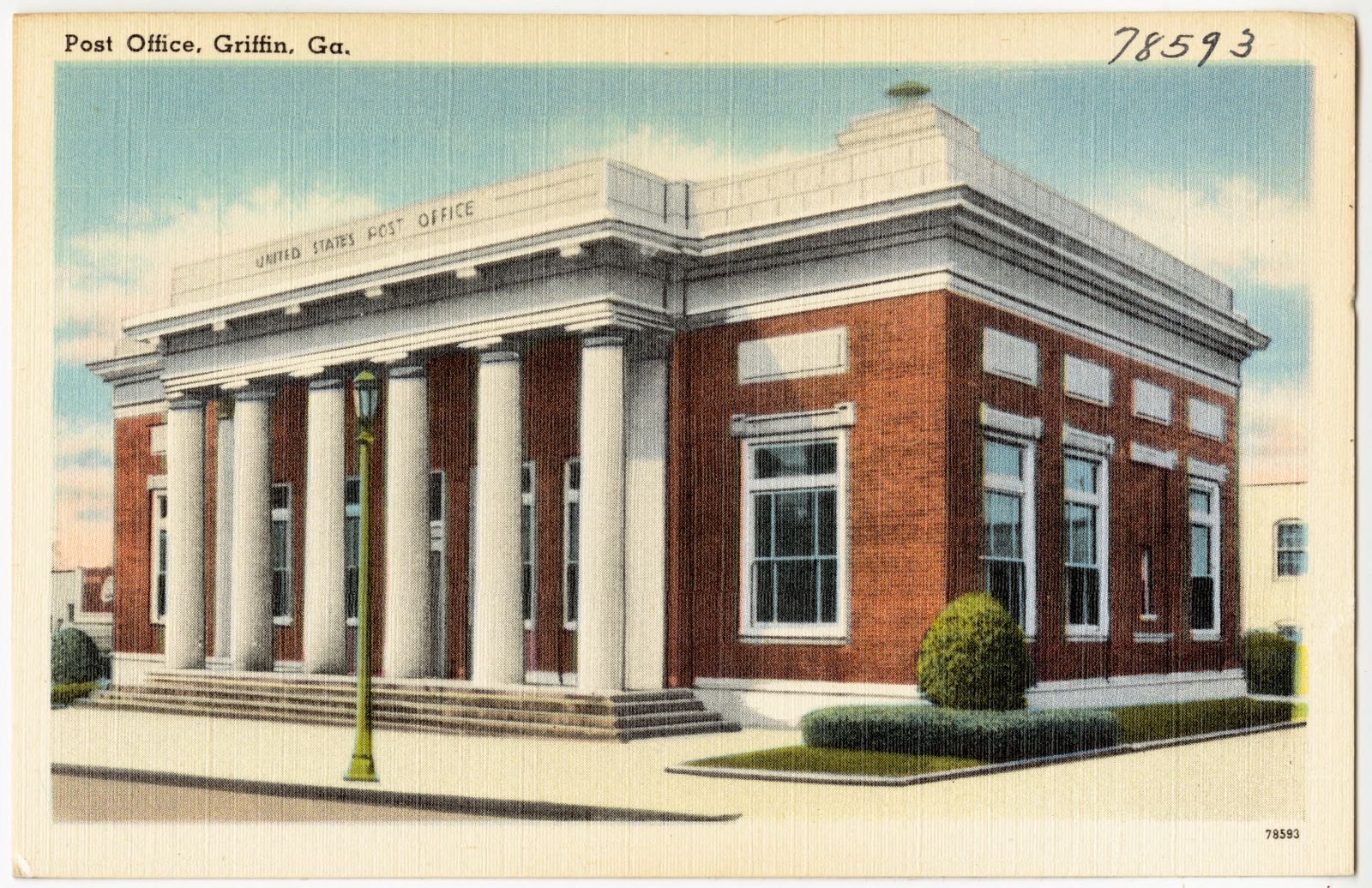 Post Office, Griffin, Ga., Boston Public Library - undated