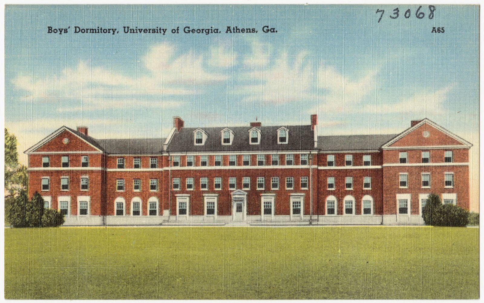 Boy's dormitory, University of Georgia, Athens, Ga., Boston Public Library - undated