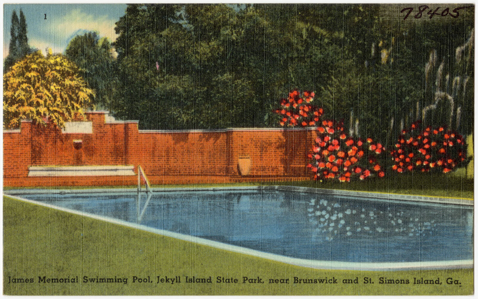 James Memorial Swimming Pool, Jekyll Island State Park, near Brunswick and St. Simons Island, Ga., Boston Public Library - undated