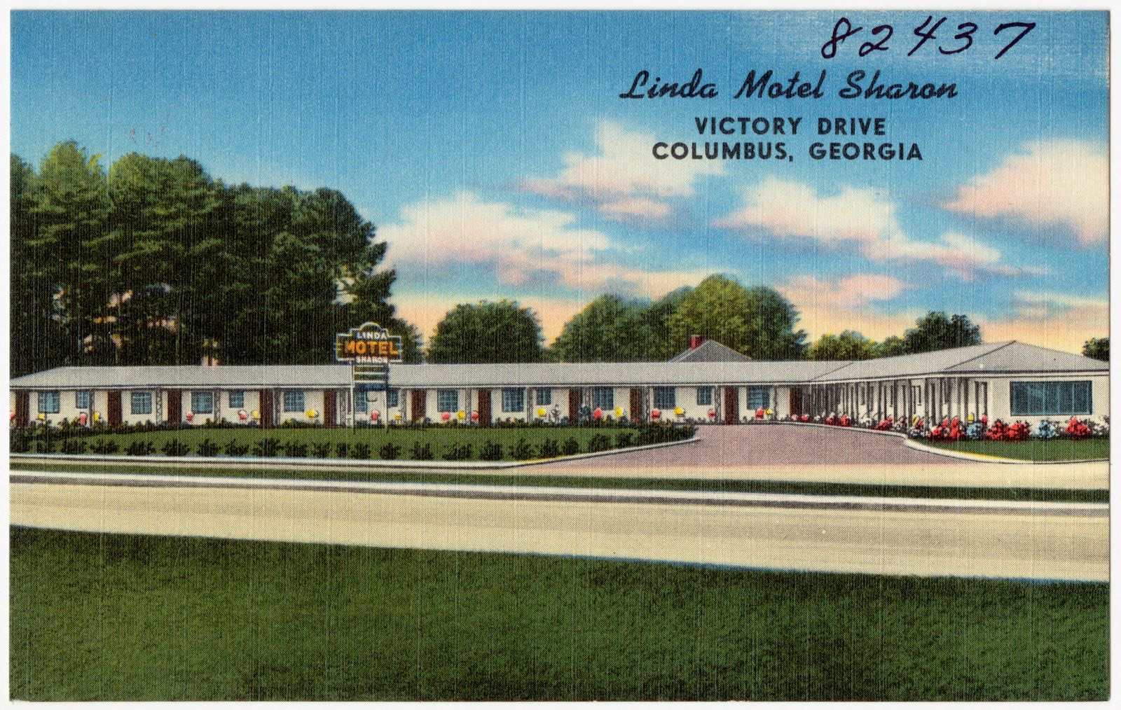 Linda Motel Sharon, Victory Drive, Columbus, Georgia, Boston Public Library - undated