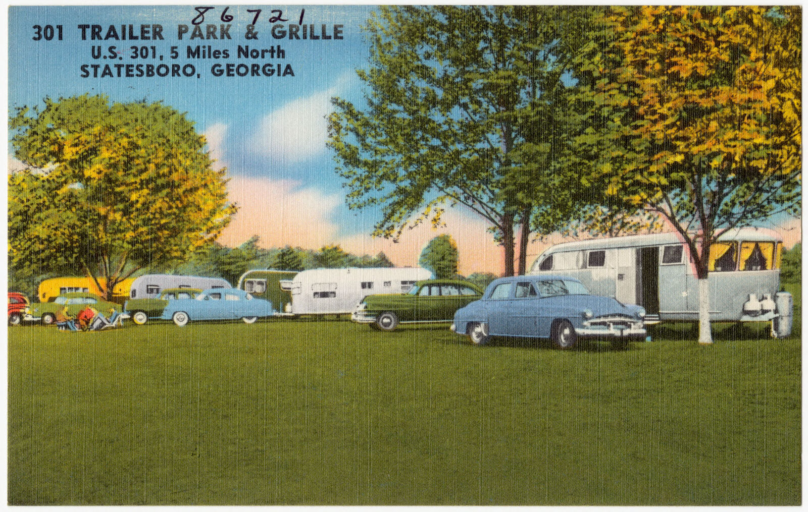 301 Trailer Park & Grocery, U.S. 301, 5 miles north, Statesboro, Georgia, Boston Public Library - undated