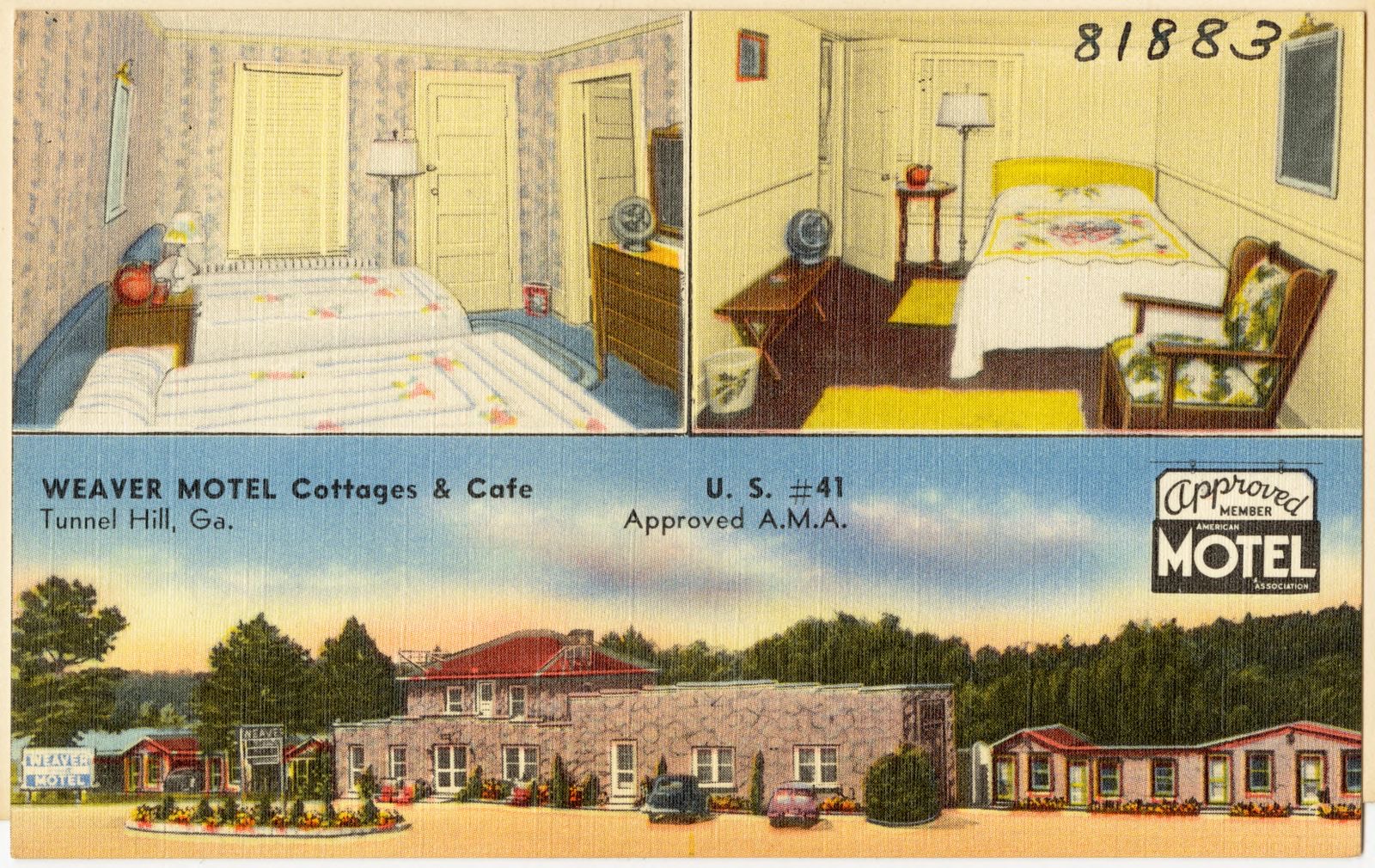 Weaver motel cottages & café, Tunnel Hill, Ga., Boston Public Library - undated