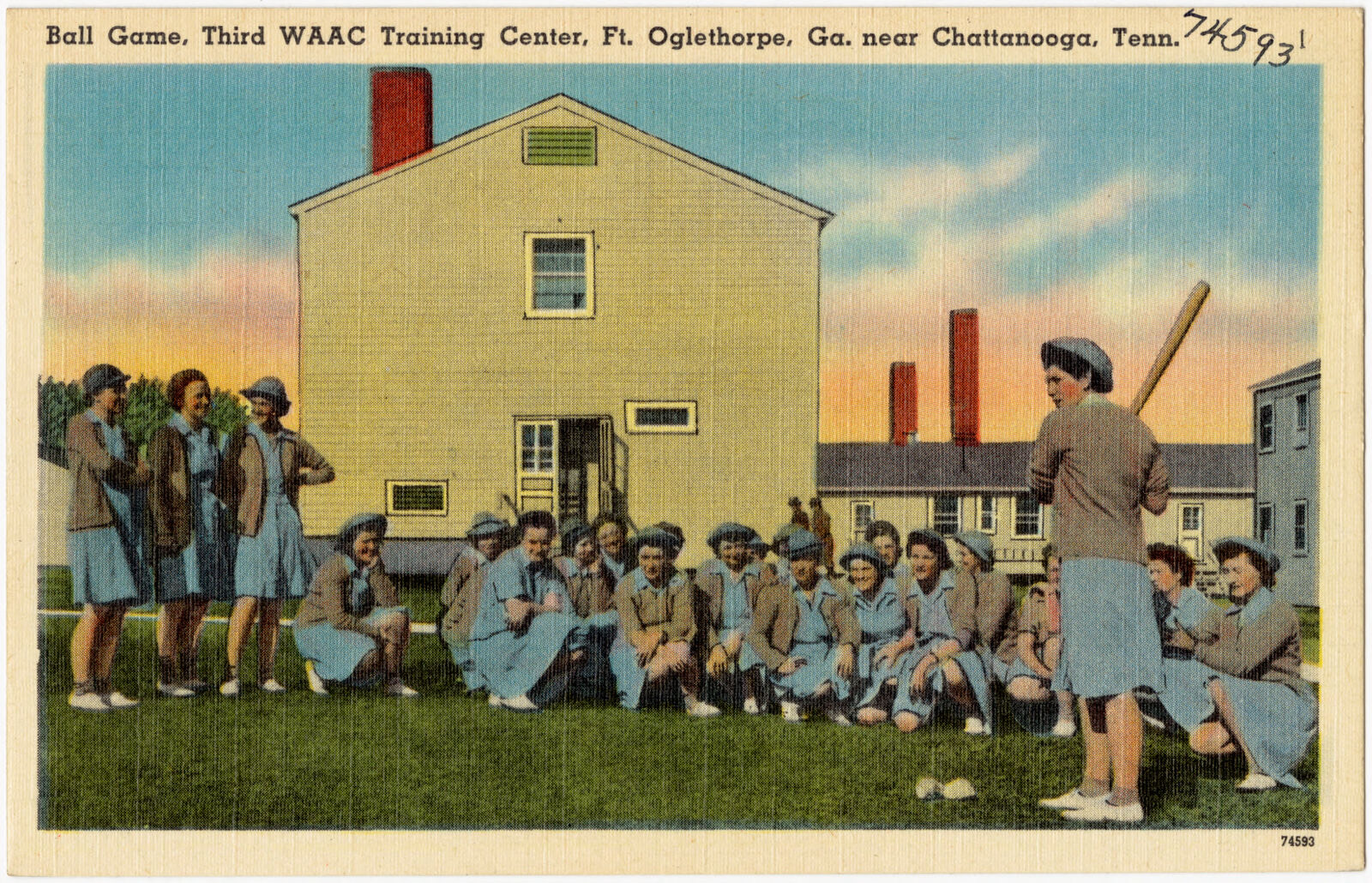 Ball game, Third WAAC Training Center, Ft. Oglethorpe, Ga., near Chattanooga, Tenn., Boston Public Library - undated