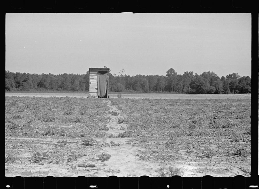Tenant farmer's privy. Irwin County, Georgia