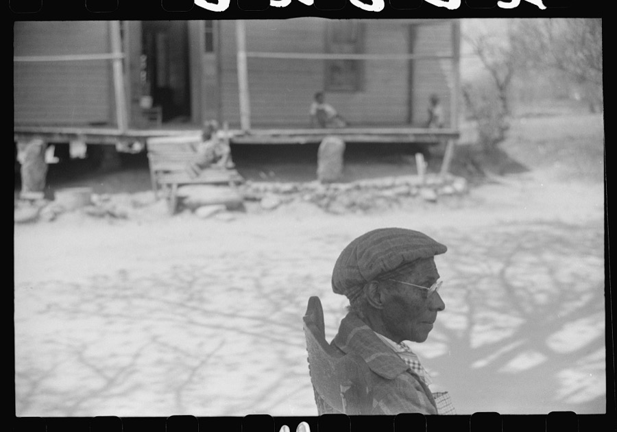 This seventy-nine year old woman plans to go to Tennessee to live with one of her children there. Eight of her children have left their home in Heard County. Southern section of Heard County, Georgia