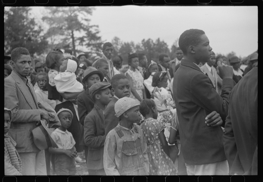Funeral of nineteen year old Negro sawmill worker in Heard County, Georgia