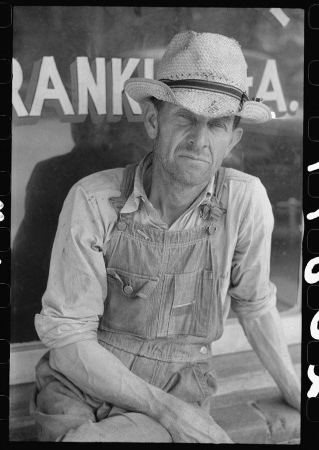 Farmer in town on a Saturday afternoon in Franklin, Heard County, Georgia